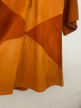 Load image into Gallery viewer, Vintage 1960s patchwork suede dress