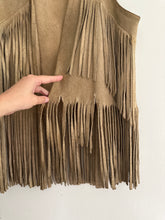 Load image into Gallery viewer, Vintage fringe suede vest