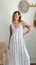 Load image into Gallery viewer, Antique crochet ribbon dress
