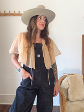 Load image into Gallery viewer, Vintage ruffle bed jacket top