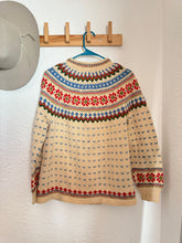 Load image into Gallery viewer, Vintage wool floral cardigan