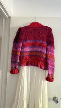 Load image into Gallery viewer, Vintage cropped handknit sweater
