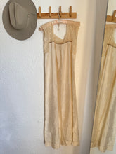 Load image into Gallery viewer, Antique silk + lace dress