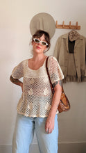 Load image into Gallery viewer, Vintage 70s crochet top