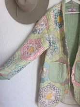 Load image into Gallery viewer, Signature Collection-Grandmothers flower garden quilt coat