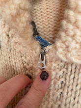 Load image into Gallery viewer, Vintage red flower cowichan