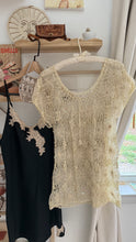 Load image into Gallery viewer, Vintage crochet sequin blouse