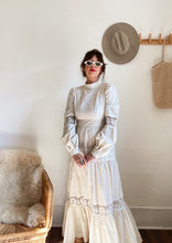 Load image into Gallery viewer, Vintage 70s lace maxi dress
