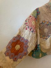 Load image into Gallery viewer, Signature Collection- Grandmothers flower garden quilt coat