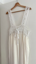 Load image into Gallery viewer, Antique crochet ribbon dress