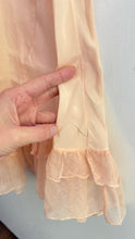Load image into Gallery viewer, 1930s silk ruffle trim dress