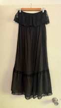 Load image into Gallery viewer, Vintage 1970s black cotton dress