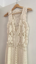 Load image into Gallery viewer, Vintage crochet maxi dress