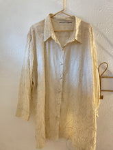 Load image into Gallery viewer, Vintage metallic thread blouse