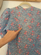 Load image into Gallery viewer, 1930s blue wrap over dress