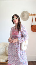 Load image into Gallery viewer, Vintage 70s quilted indian block print style dress