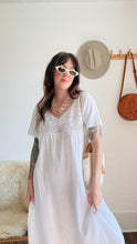 Load image into Gallery viewer, Edwardian cotton macrame dress