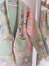 Load image into Gallery viewer, Signature Collection-Grandmothers flower garden quilt coat