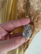 Load image into Gallery viewer, 1930s hand dyed golden silk dress