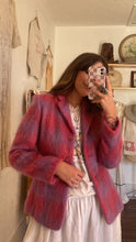 Load image into Gallery viewer, Vintage mohair plaid blazer
