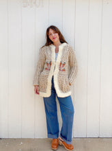 Load image into Gallery viewer, Vintage crochet sweater jacket
