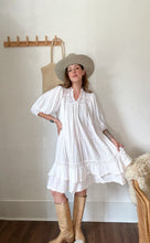 Load image into Gallery viewer, Vintage 70s cotton gauze dress