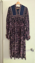 Load image into Gallery viewer, Vintage rare 1960s/70s silk hand blocked Phool dress