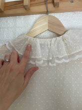 Load image into Gallery viewer, Vintagw Swiss dot collared dress