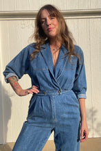 Load image into Gallery viewer, Vintage 80s denim jumpsuit