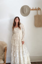 Load image into Gallery viewer, Vintage 70s lace ruffle dress