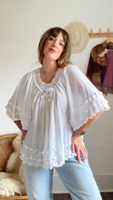 Load image into Gallery viewer, Vintage cotton gauze bell sleeve top