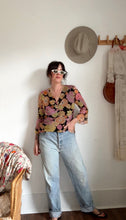 Load image into Gallery viewer, Vintage silk floral blouse