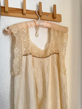 Load image into Gallery viewer, Antique silk + lace dress