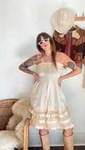 Load image into Gallery viewer, Vintage 1920s silk ruffle dress