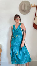 Load image into Gallery viewer, Vintage 90s beaded floral dress