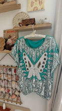 Load image into Gallery viewer, Sequin butterfly blouse