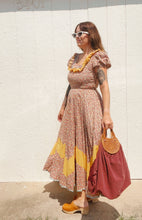 Load image into Gallery viewer, Antique maroon tooled bag