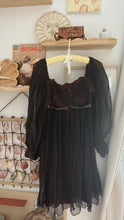 Load image into Gallery viewer, Vintage 60s 70s brown mini dress