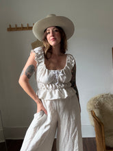 Load image into Gallery viewer, Signature Collection-cream linen gingham set