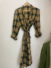 Load image into Gallery viewer, Vintage plaid robe / dress