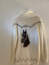 Load image into Gallery viewer, Vintage 70s horse cardigan