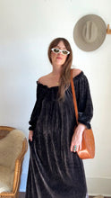 Load image into Gallery viewer, Vintage velvet striped dress