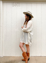 Load image into Gallery viewer, Vintage metallic thread blouse