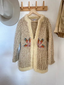 Vintage crochet sweater jacket
