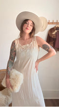Load image into Gallery viewer, Antique silk lace gown