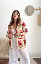 Load image into Gallery viewer, Vintage floral cardigan