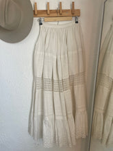 Load image into Gallery viewer, Edwardian cotton lace skirt