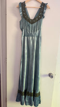 Load image into Gallery viewer, Vintage hand dyed 1930s satin gown
