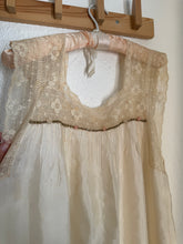 Load image into Gallery viewer, Antique silk + lace dress