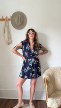 Load image into Gallery viewer, 1940s floral reworked mini dress